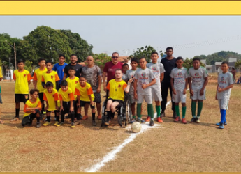 Quarto jogo amistoso dos alunos do Projeto “CANETA NA MÃO E BOLA NA PÉ”