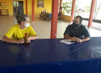 Visita do Victor Roberto - Representante do Senar.