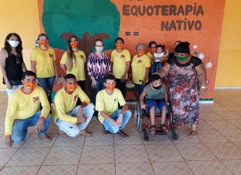 Visita da Coordenadora Geral Benedita Leite, Zélia Vidal do Centro Municipal João Ribeiro Filho, Almindo e Rosane do setor de Comunicação da Secretaria de Educação